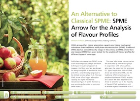 Analyzing flavour profiles using SPME